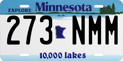MN license plate 273NMM