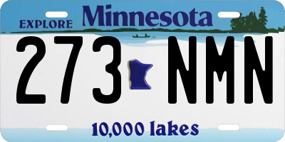 MN license plate 273NMN