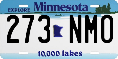 MN license plate 273NMO