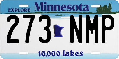 MN license plate 273NMP