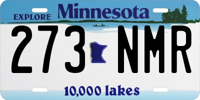 MN license plate 273NMR