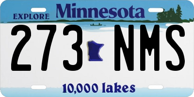 MN license plate 273NMS