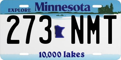 MN license plate 273NMT