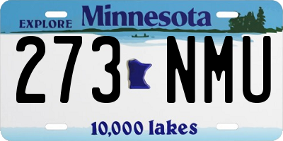 MN license plate 273NMU