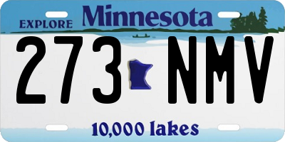 MN license plate 273NMV