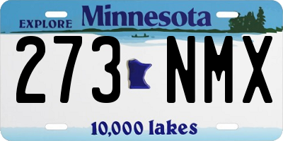 MN license plate 273NMX