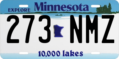 MN license plate 273NMZ