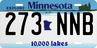 MN license plate 273NNB