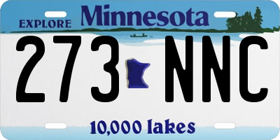 MN license plate 273NNC