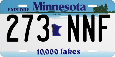 MN license plate 273NNF