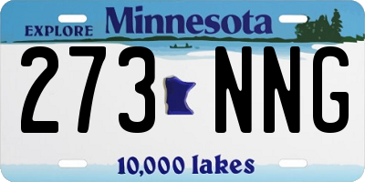 MN license plate 273NNG