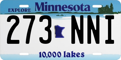 MN license plate 273NNI