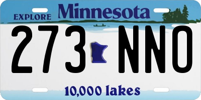 MN license plate 273NNO