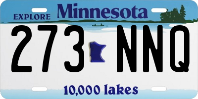 MN license plate 273NNQ