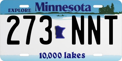 MN license plate 273NNT