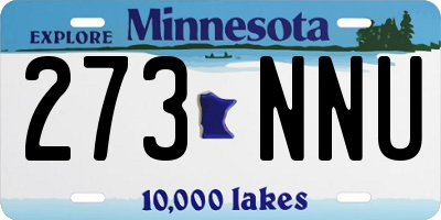 MN license plate 273NNU