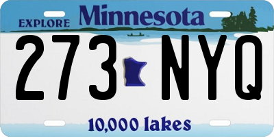 MN license plate 273NYQ