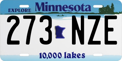 MN license plate 273NZE