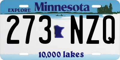 MN license plate 273NZQ