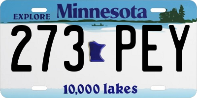 MN license plate 273PEY