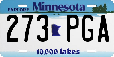 MN license plate 273PGA