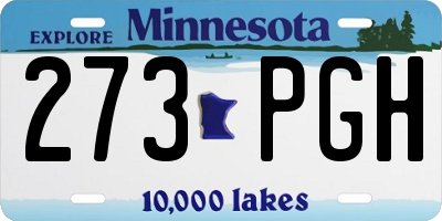 MN license plate 273PGH