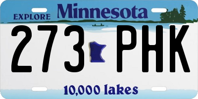 MN license plate 273PHK