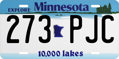 MN license plate 273PJC