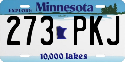 MN license plate 273PKJ