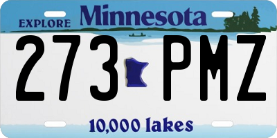 MN license plate 273PMZ
