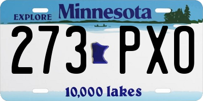 MN license plate 273PXO