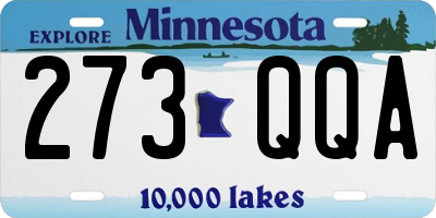 MN license plate 273QQA