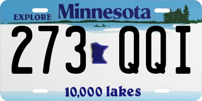 MN license plate 273QQI