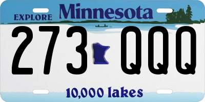 MN license plate 273QQQ