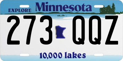 MN license plate 273QQZ