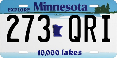 MN license plate 273QRI