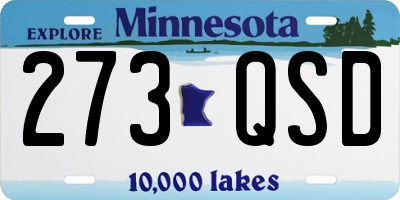 MN license plate 273QSD