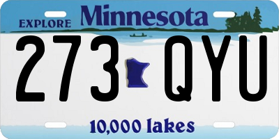 MN license plate 273QYU