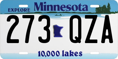 MN license plate 273QZA
