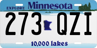 MN license plate 273QZI