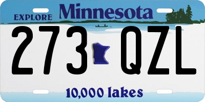 MN license plate 273QZL