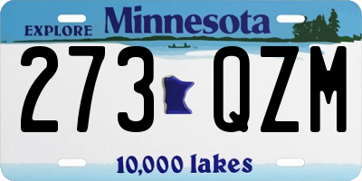 MN license plate 273QZM