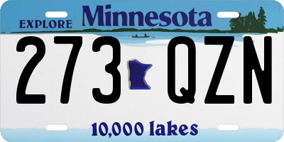MN license plate 273QZN