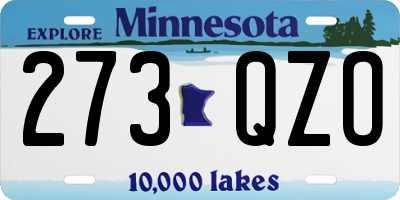 MN license plate 273QZO