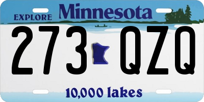MN license plate 273QZQ