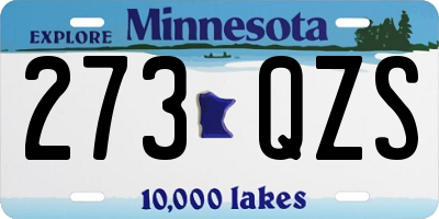 MN license plate 273QZS