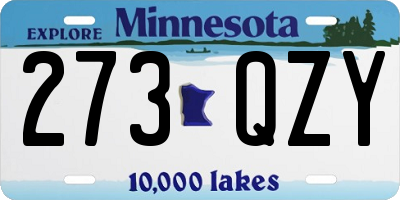 MN license plate 273QZY