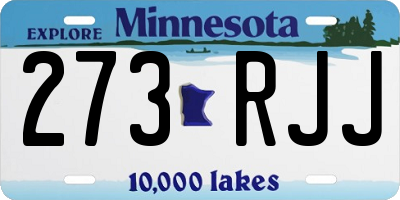 MN license plate 273RJJ