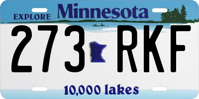 MN license plate 273RKF