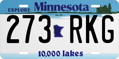 MN license plate 273RKG